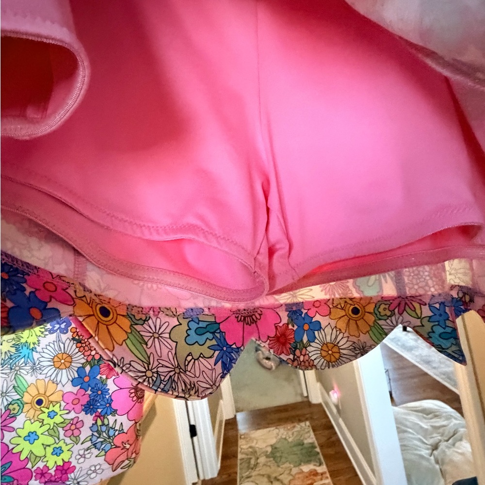 SSYS Pink Floral Two-Piece Shirt and Skort Set - Picture 8 of 11